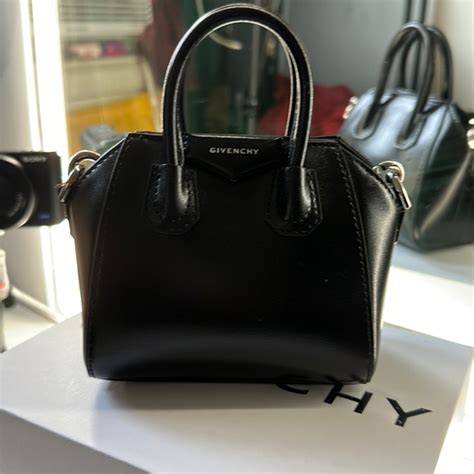 bk600pk0b givenchy|Micro Antigona bag in Box leather .